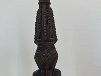2 houten sepik beeldjes, papoea nieuw guinea, te dateren midden 20e eeuw - afbeelding 5 van  7