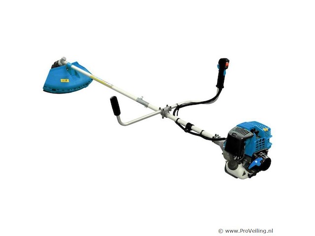 2-in-1 benzine bosmaaierset / grastrimmer / trimmer met draadkop - 31 cm - 4-takt - blauw - afbeelding 11 van  12