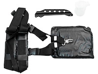 2-in-1 benzine bosmaaierset / grastrimmer / trimmer met draadkop - 31 cm - 4-takt - blauw - afbeelding 7 van  12