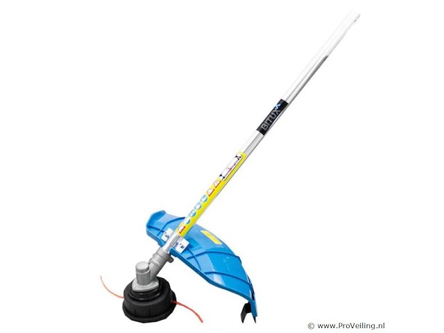 2-in-1 benzine bosmaaierset / grastrimmer / trimmer met draadkop - 31 cm - 4-takt - blauw - afbeelding 10 van  12