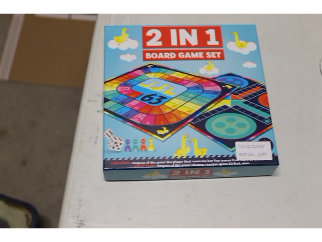 2 in 1 bordspel - afbeelding 1 van  3