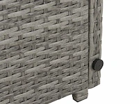 2 in 1 polyrotan loungeset jamaika - grijs - afbeelding 14 van  16
