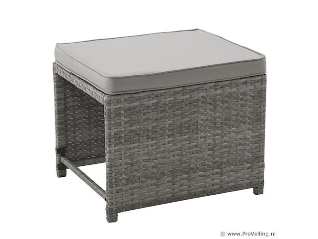 2 in 1 polyrotan loungeset jamaika - grijs - afbeelding 8 van  16