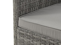 2 in 1 polyrotan loungeset jamaika - grijs - afbeelding 11 van  16