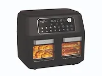 2 kamer airfryer maxmee, 11 liter, zwart - afbeelding 1 van  4