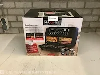 2-kamer airfryer maxxmee, 11 liter, zwart