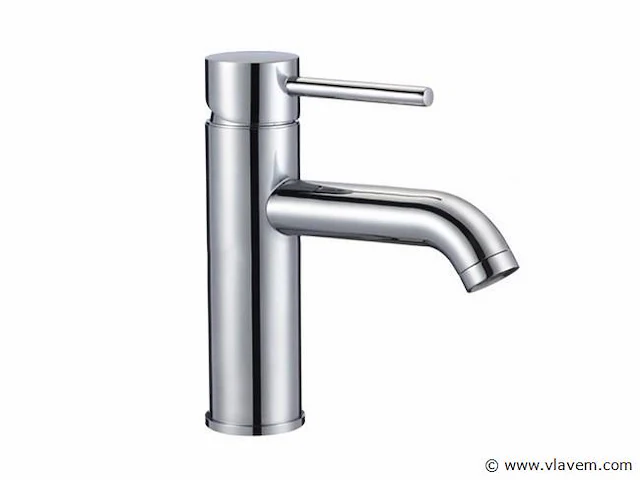 2-persoons badkamermeubel 100 cm hoogglans wit - incl. kranen - afbeelding 4 van  5