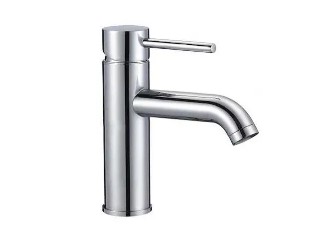 2-persoons badkamermeubel 100 cm hoogglans wit - incl. kranen - afbeelding 4 van  5