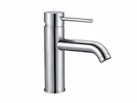 2-persoons badkamermeubel 100 cm hoogglans wit - incl. kranen - afbeelding 4 van  5