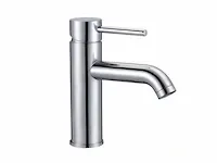 2-persoons badkamermeubel 100 cm hoogglans wit - incl. kranen - afbeelding 4 van  5