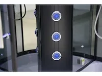 2-persoons badkamermeubel 180 cm hoogglans antraciet - incl. kranen - afbeelding 6 van  8