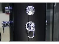 2-persoons badkamermeubel 180 cm hoogglans antraciet - incl. kranen - afbeelding 7 van  8