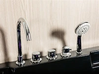 2-persoons massage bad. type kleur zwart. rechtse opstelling. afm.ca. 1700x1200x65 - afbeelding 8 van  10