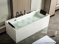 2 persoons whirlpool massagebad - half vrijstaand 180x75cm - afbeelding 1 van  8