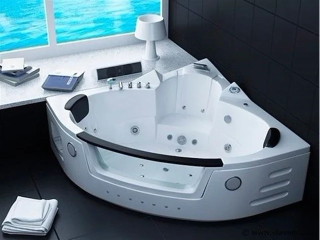 2 persoons whirlpool massagebad - hoekbad 1500x1500x620mm - afbeelding 1 van  4