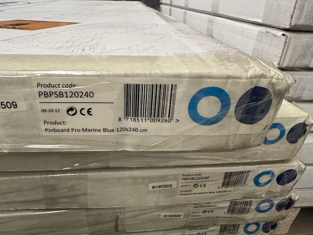2 prikbord pro series marine blue 120x240 cm sam creative, pbpsb120240 - afbeelding 3 van  4