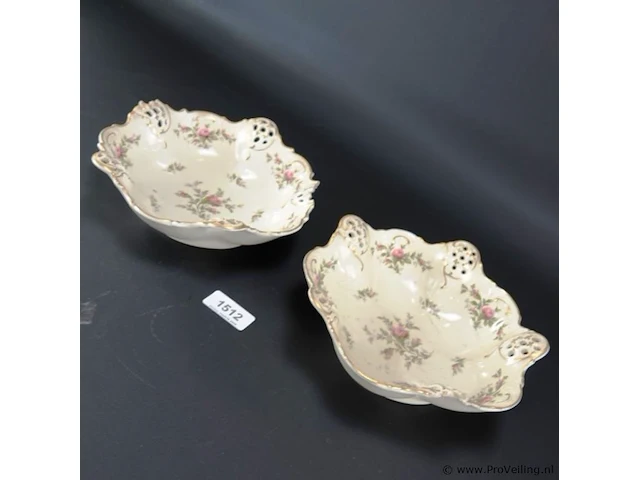 2 rosenthal germany schotels moliere moonrose - afbeelding 1 van  5