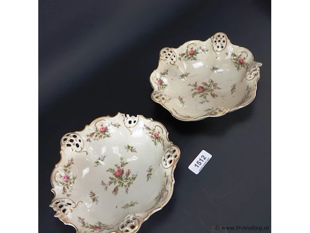 2 rosenthal germany schotels moliere moonrose - afbeelding 4 van  5