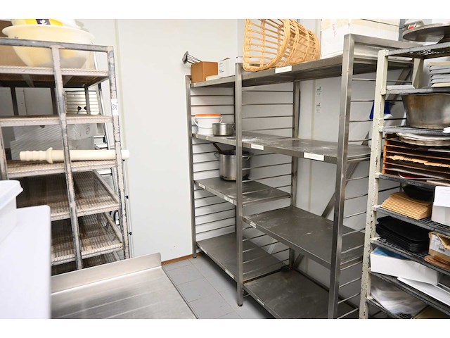 2 secties rvs legbordstelling - afbeelding 1 van  4