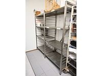 2 secties rvs legbordstelling - afbeelding 2 van  4