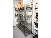 2 secties rvs legbordstelling - afbeelding 3 van  4