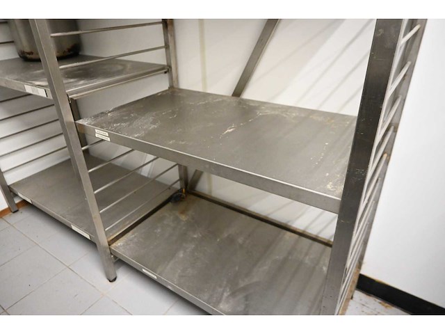 2 secties rvs legbordstelling - afbeelding 4 van  4