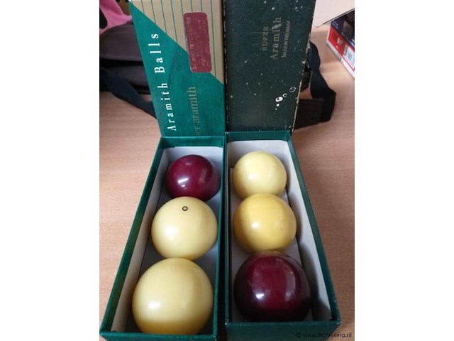 2 setjes aramith biljart ballen - 61.5 mm - afbeelding 1 van  5