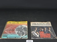 2 singels rolling stones in hoesjes - afbeelding 1 van  5
