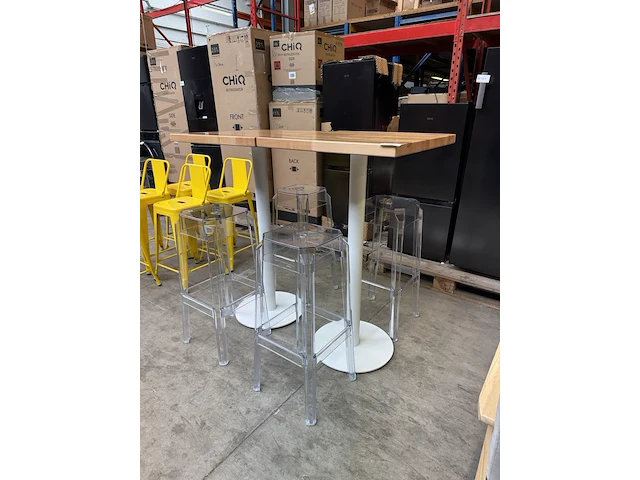 2 statafel met 4x design kruk - afbeelding 1 van  8