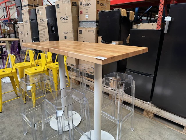 2 statafel met 4x design kruk - afbeelding 6 van  8