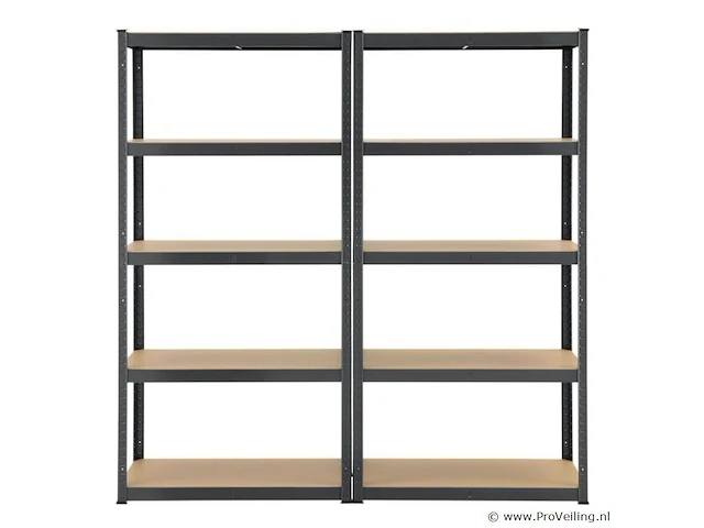 2 stellingkast / opslagrek basic 180 x 90 x 40 cm - afbeelding 5 van  20