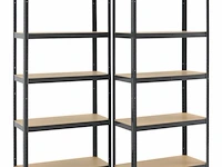 2 stellingkast / opslagrek basic 180 x 90 x 40 cm - afbeelding 1 van  20