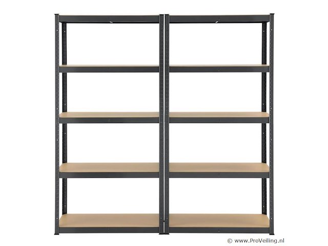2 stellingkast / opslagrek basic 180 x 90 x 40 cm - afbeelding 5 van  20