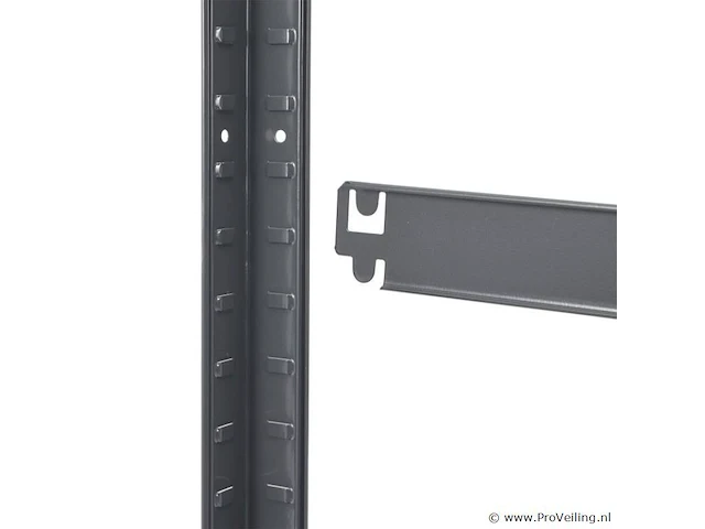 2 stuks magazijnstelling / opbergrek - easy - 160 x 80 x 40 cm - grijs - afbeelding 10 van  16