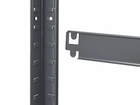 2 stuks magazijnstelling / opbergrek - easy - 160 x 80 x 40 cm - grijs - afbeelding 10 van  16