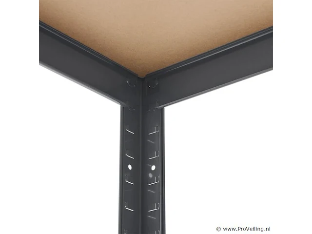 2 stuks magazijnstelling / opbergrek - easy - 160 x 80 x 40 cm - grijs - afbeelding 13 van  16