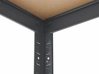 2 stuks magazijnstelling / opbergrek - easy - 160 x 80 x 40 cm - grijs - afbeelding 13 van  16