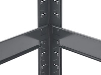 2 stuks magazijnstelling / opbergrek - easy - 160 x 80 x 40 cm - grijs - afbeelding 6 van  16