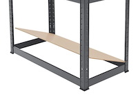 2 stuks magazijnstelling / opbergrek - easy - 160 x 80 x 40 cm - grijs - afbeelding 5 van  16