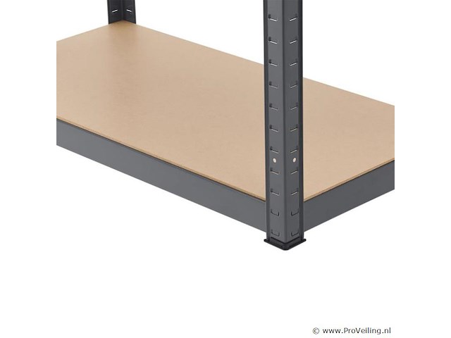 2 stuks magazijnstelling / opbergrek - easy - 160 x 80 x 40 cm - grijs - afbeelding 7 van  16