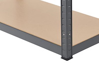 2 stuks magazijnstelling / opbergrek - easy - 160 x 80 x 40 cm - grijs - afbeelding 7 van  16