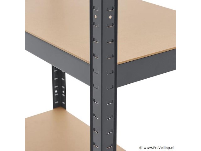 2 stuks magazijnstelling / opbergrek - easy - 160 x 80 x 40 cm - grijs - afbeelding 12 van  16