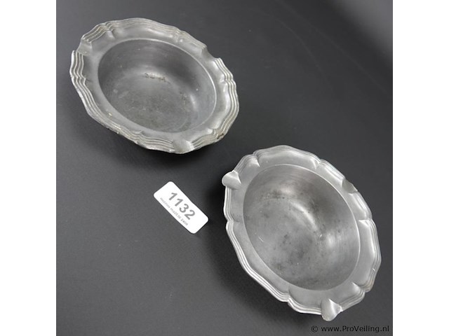 2 tinnen asbakken - afbeelding 3 van  5