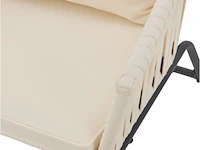 2 tuinstoelen met touwgaas - beige - incl. rug- en zitkussens - afbeelding 7 van  13