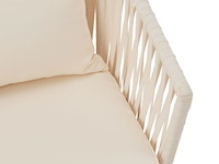 2 tuinstoelen met touwgaas - beige - incl. rug- en zitkussens - afbeelding 13 van  13