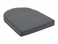 2 tuinstoelen met touwgaas - donkergrijs - incl. rug- en zitkussens - afbeelding 4 van  13