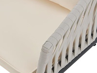 2 tuinstoelen met touwgaas - lichtgrijs - incl. rug- en zitkussens - afbeelding 7 van  13