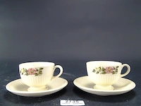 2 wedgwood kop en schotels - afbeelding 1 van  5