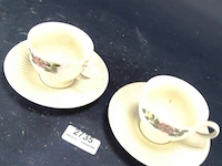2 wedgwood kop en schotels - afbeelding 2 van  5