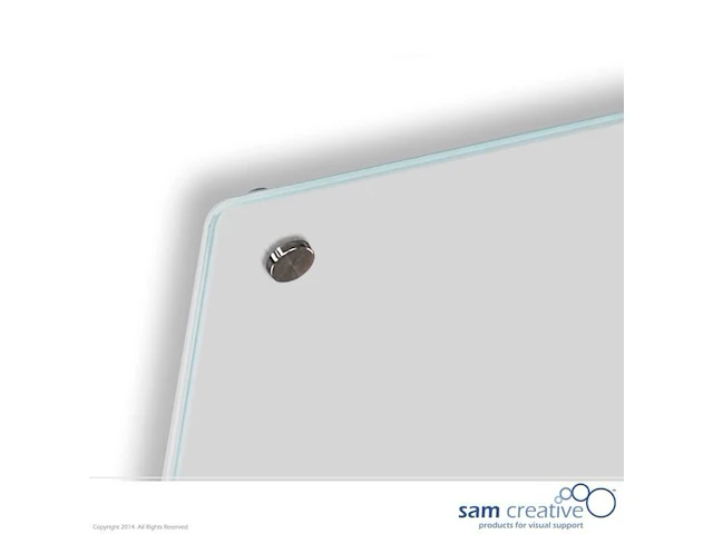 2 whiteboard glas solid clear white 100x200 cm sam creative, gswbm100200 - afbeelding 2 van  4